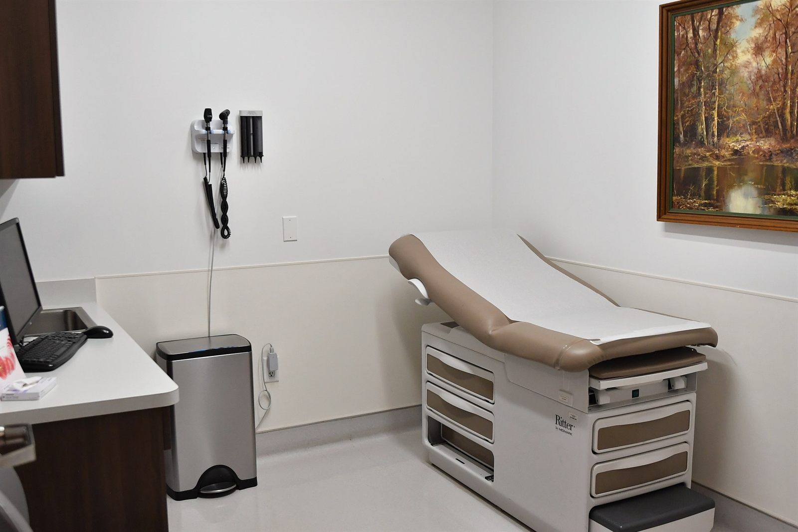 An exam room at the Fountain Hills Medical Clinic.